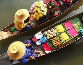 Floating Flower Markets