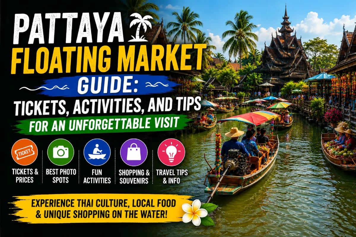 Leia mais sobre o artigo Pattaya Floating Market Guide: Tickets, Activities, and Tips for an Unforgettable Visit