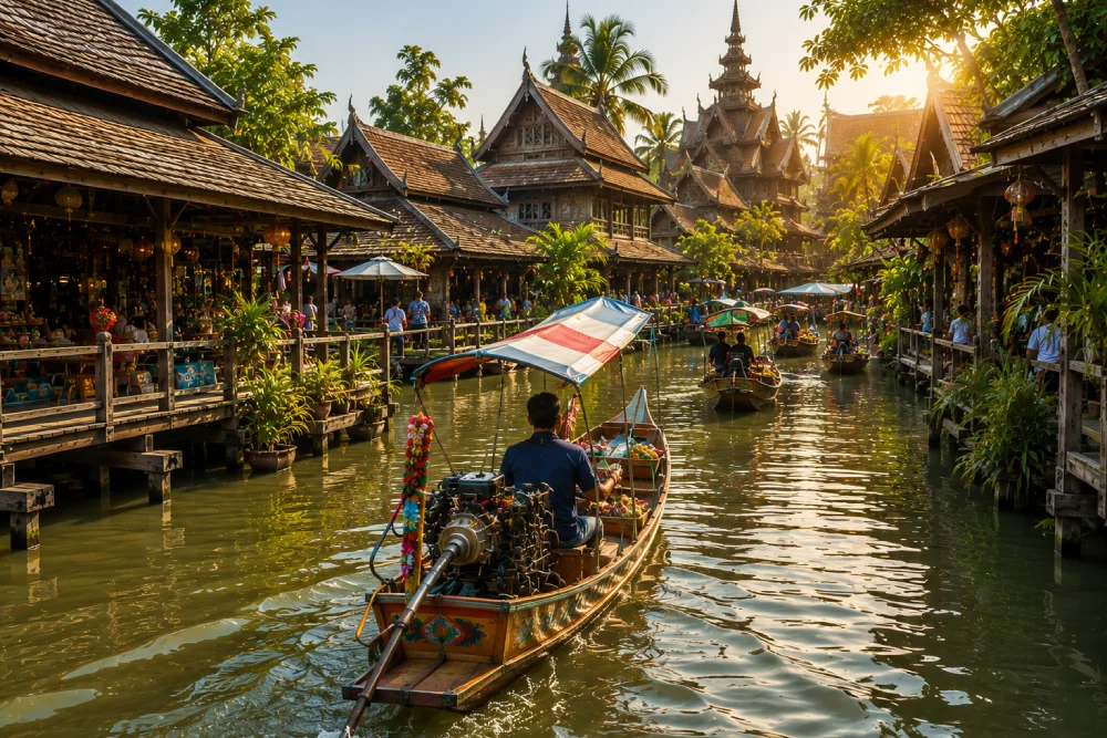 Ingressos para o Mercado Flutuante de Pattaya