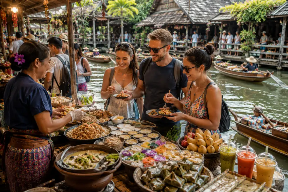Food, Shopping, and Boat Ride