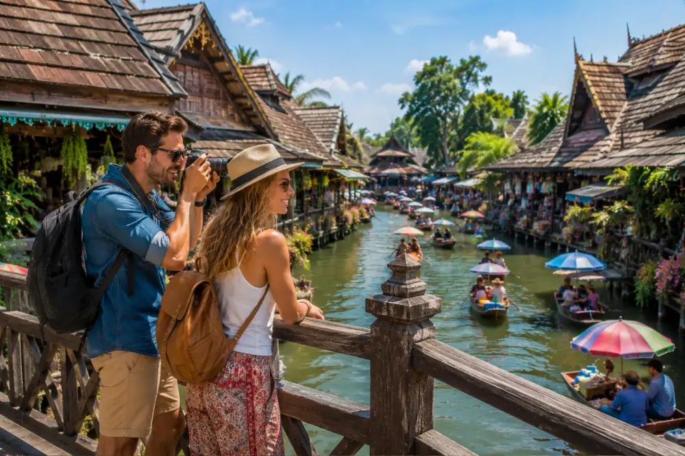 Wooden Bridges Over the Canals